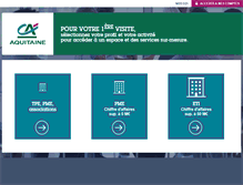 Tablet Screenshot of entreprises.ca-aquitaine.fr